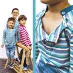 vêtement de chimiothérapie pour enfants, pressions détachables sur les épaules