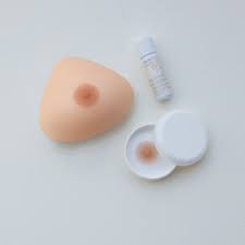 mamelon en silicone adhérent, sur votre peau ou sur la prothèse mammaire externe