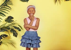Turban pour jeune fille pendant le traitement du cancer