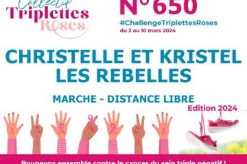 les ReBelles cancer du sein challenge Triplettes roses