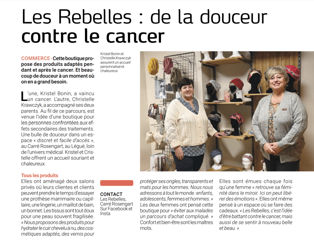 Saint Brieuc, boutique pour les personnes touchées par le Cancer