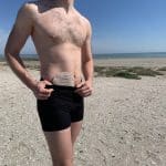 un boxer de bain en lycra pour stomie